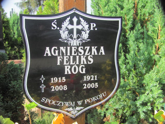 Agnieszka Róg 1915 Twardogóra - Grobonet - Wyszukiwarka osób pochowanych