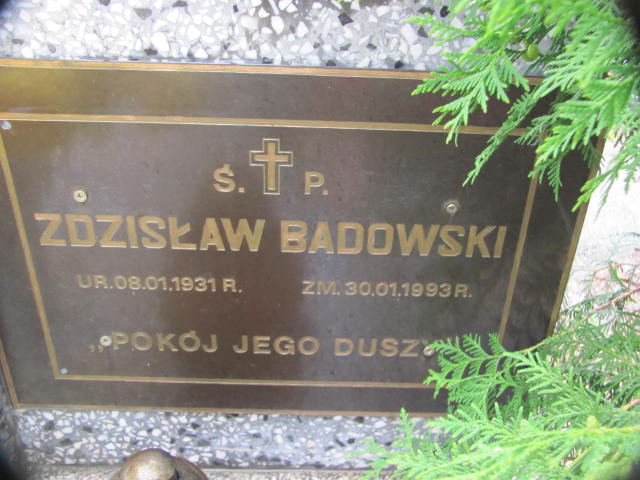 Zdzisław Badowski 1931 Twardogóra - Grobonet - Wyszukiwarka osób pochowanych