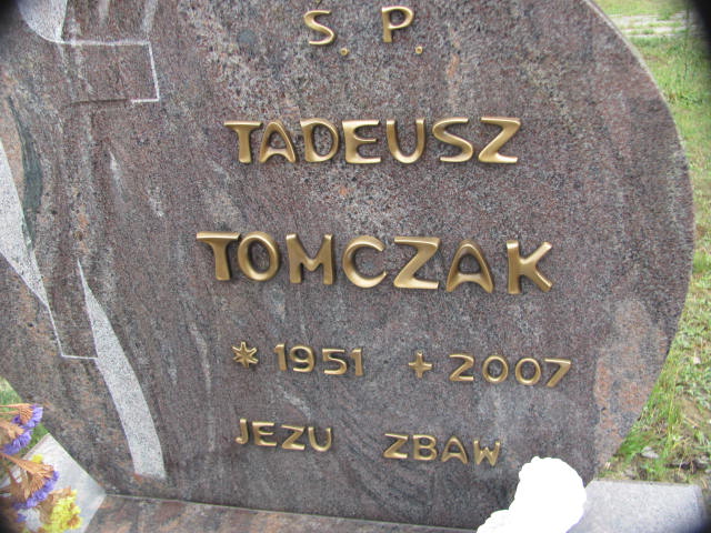 Tadeusz Tomczak 1951 Twardogóra - Grobonet - Wyszukiwarka osób pochowanych