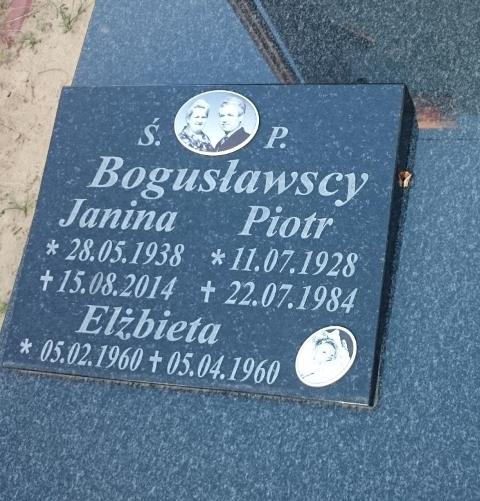 Elżbieta Bogusławska 1960 Twardogóra - Grobonet - Wyszukiwarka osób pochowanych